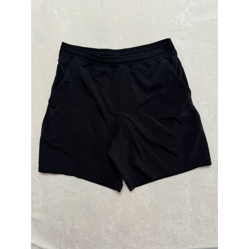 Lululemon Mens Black Pace Breaker Short Lined Swift Fabric Sz Large
